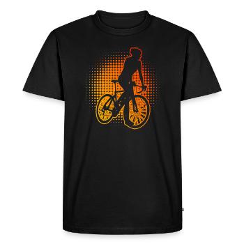 Vélo de route Cyclistes sur route femmes Cyclisme sur route Cyclisme sur route - T-shirt Premium bio Homme - noir - Devant - Nico (187cm)