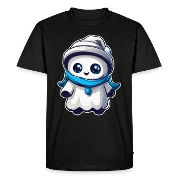 Cute little bogeyman with cap - Men's Premium Organic T-Shirt - black - Front - Nico (187cm)