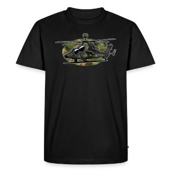 Helicopters // Illustration - Men's Premium Organic T-Shirt - black - Front - Nico (187cm)