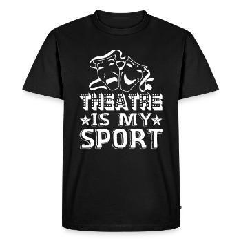 Le théâtre d'acteur est le sport de l'acteur - T-shirt Premium bio Homme - noir - Devant - Nico (187cm)