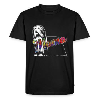 Bearded Collie Bearded Collie Mama - T-shirt Premium bio Homme - noir - Devant - Nico (187cm)