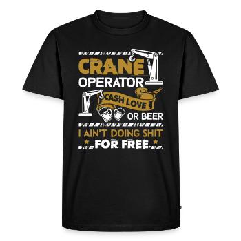 Grutier Grutier Cash Love - T-shirt Premium bio Homme - noir - Devant - Nico (187cm)