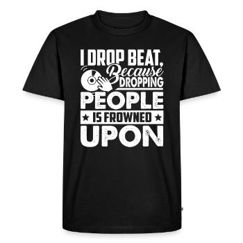 DJ DJ Drop Beats - T-shirt Premium bio Homme - noir - Devant - Nico (187cm)