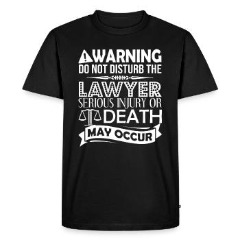 L'avocat ne dérange pas l'avocat - T-shirt Premium bio Homme - noir - Devant - Nico (187cm)