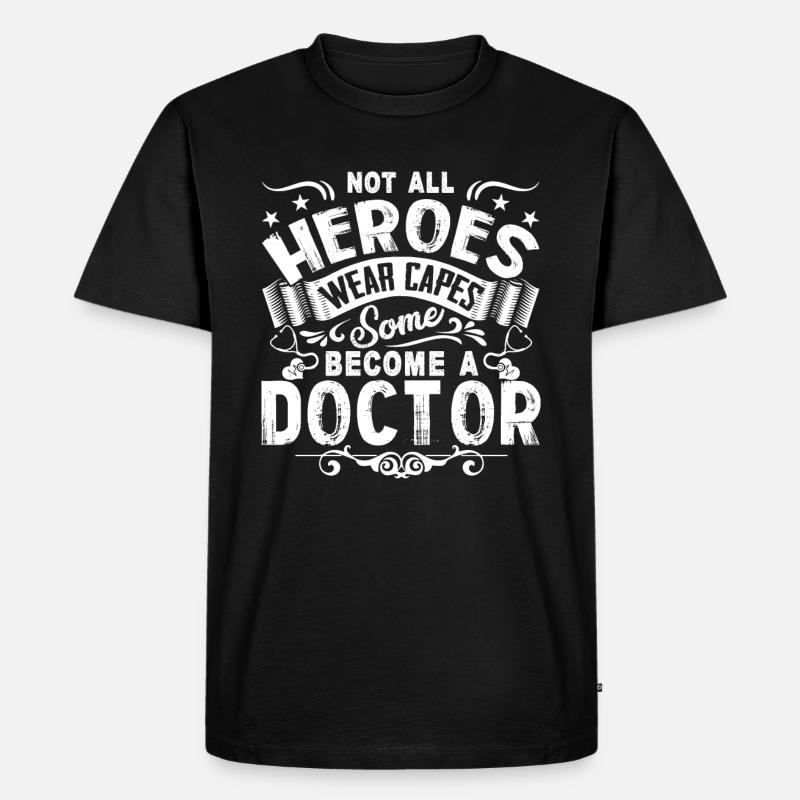Doktor Held - Männer Premium Bio T-Shirt - Schwarz
