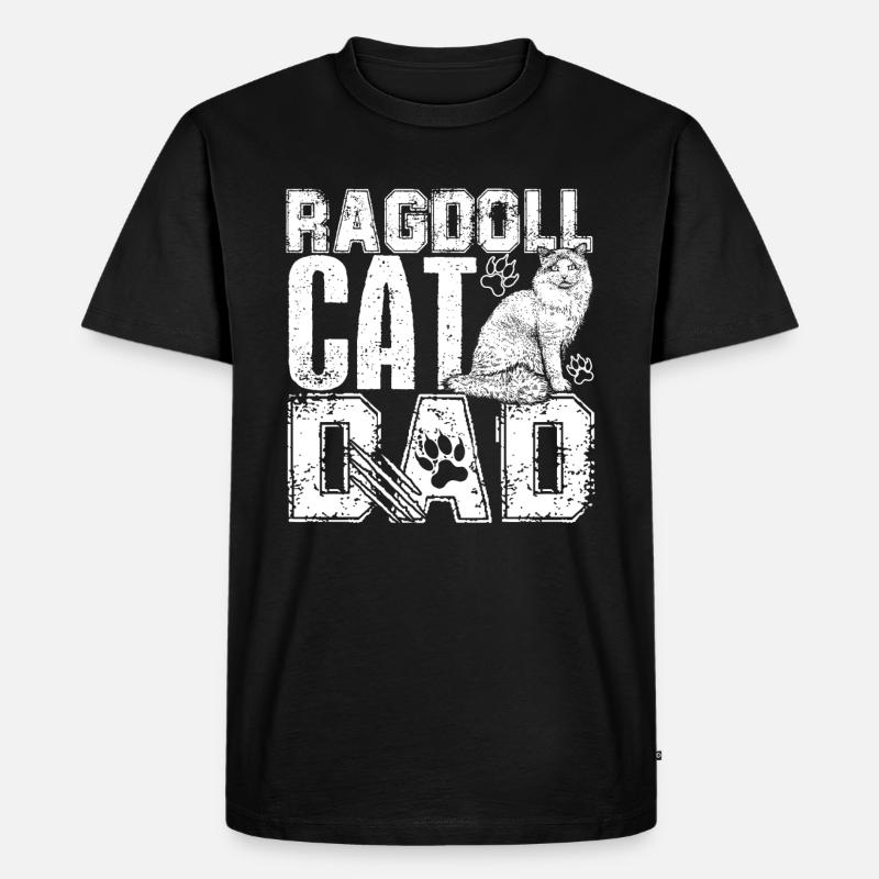Ragdoll Cat Ragdoll Cat Dad - Männer Premium Bio T-Shirt - Schwarz