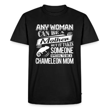 Chameleon Proud To Be Chameleon Mom - Men's Premium Organic T-Shirt - black - Front - Nico (187cm)