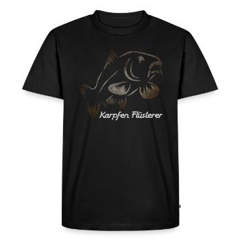 Carpe Whisperer - T-shirt Premium bio Homme - noir - Devant - Nico (187cm)