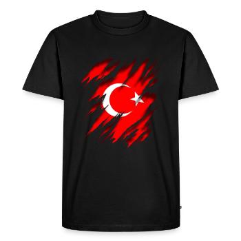 Turquie Türkiye - T-shirt Premium bio Homme - noir - Devant - Nico (187cm)