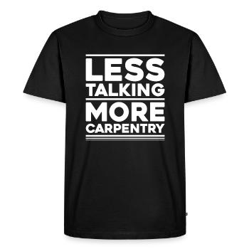 Zimmerer Zimmermann Zimmerei Menuiserie - T-shirt Premium bio Homme - noir - Devant - Nico (187cm)
