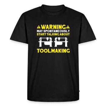 Tool Mechanic Toolmaker Tool & The Maker - Men's Premium Organic T-Shirt - black - Front - Nico (187cm)