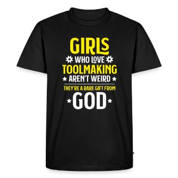 Tool Mechanic Toolmaker Tool & The Maker - Men's Premium Organic T-Shirt - black - Front - Nico (187cm)