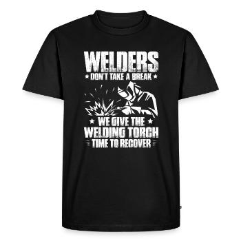 Schweißer Schweißen Schweißerei Welder Welding - Men's Premium Organic T-Shirt - black - Front - Nico (187cm)