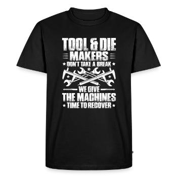 Tool Mechanic Toolmaker Tool & The Maker - Men's Premium Organic T-Shirt - black - Front - Nico (187cm)
