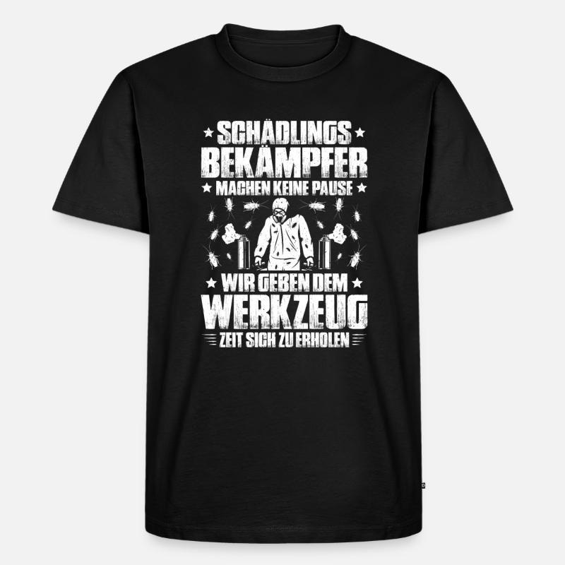 Schädlingsbekämpfer Kammerjäger Exterminator - Männer Premium Bio T-Shirt - Schwarz