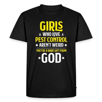 Pest Control Exterminator Exterminator - Men's Premium Organic T-Shirt - black - Front - Nico (187cm)