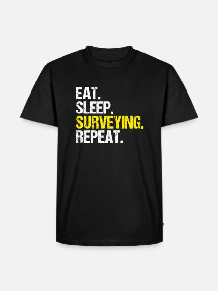 Vermessungstechniker Vermesser Land Surveyor - Men's Premium Organic T-Shirt - black
