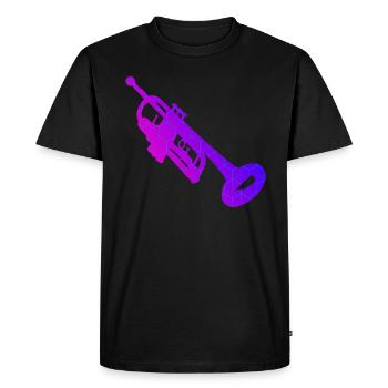Trompettiste Trompettiste Trompettiste - T-shirt Premium bio Homme - noir - Devant - Nico (187cm)