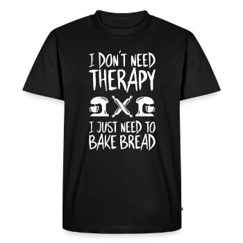 Baker Baking Baker Bakery Baking - Men's Premium Organic T-Shirt - black - Front - Nico (187cm)