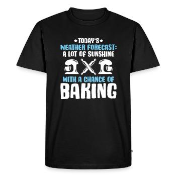 Baker Baking Baker Bakery Baking - Men's Premium Organic T-Shirt - black - Front - Nico (187cm)