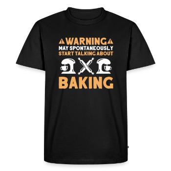 Baker Baking Baker Bakery Baking - Men's Premium Organic T-Shirt - black - Front - Nico (187cm)