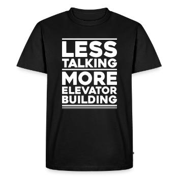 Elevator Fitter Elevator Mechanic Elevator Mechanic - Men's Premium Organic T-Shirt - black - Front - Nico (187cm)