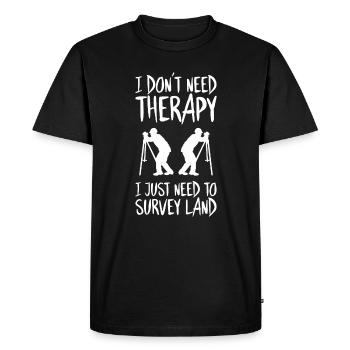 Vermessungstechniker Vermesser Land Surveyor - Men's Premium Organic T-Shirt - black - Front - Nico (187cm)