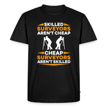 Vermessungstechniker Vermesser Land Surveyor - Men's Premium Organic T-Shirt - black - Front - Nico (187cm)