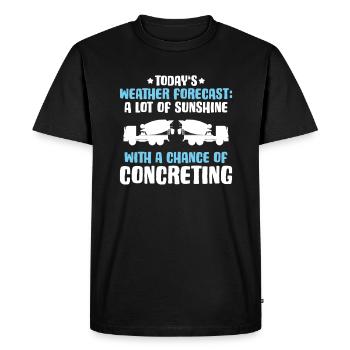 Concrete builder Reinforced concrete builder Concrete Worker - Men's Premium Organic T-Shirt - black - Front - Nico (187cm)