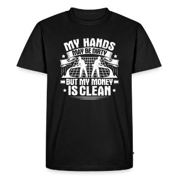 Concrete builder Reinforced concrete builder Concrete Worker - Men's Premium Organic T-Shirt - black - Front - Nico (187cm)