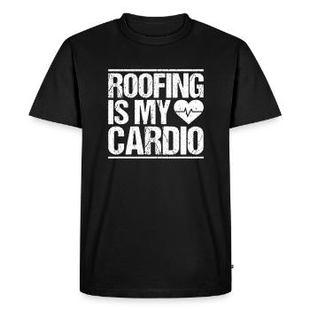 Dachdecker Dachdeckerei Dachdecken Roofer Roofing - Men's Premium Organic T-Shirt - black - Front - Nico (187cm)