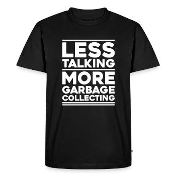 Spécialiste du recyclage et de la gestion des déchets - T-shirt Premium bio Homme - noir - Devant - Nico (187cm)