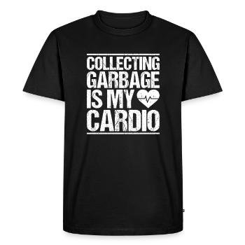 Spécialiste du recyclage et de la gestion des déchets - T-shirt Premium bio Homme - noir - Devant - Nico (187cm)