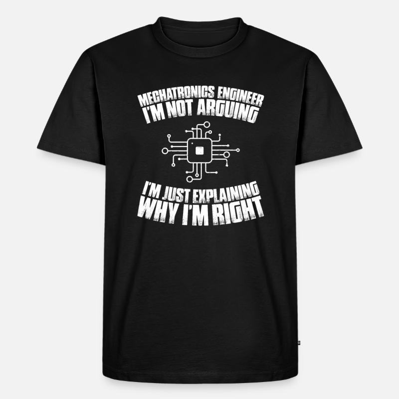 Mechatroniker Mechatronik Mechatronics Engineer - Männer Premium Bio T-Shirt - Schwarz