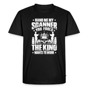 Warehouse Logistics Specialist Warehouse Worker Warehouse - Men's Premium Organic T-Shirt - black - Front - Nico (187cm)