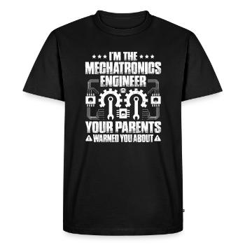 Mechatroniker Mechatronik Mechatronics Engineer - Men's Premium Organic T-Shirt - black - Front - Nico (187cm)