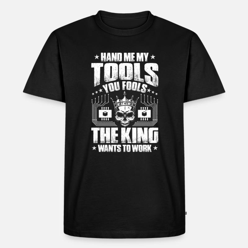 Mechatroniker Mechatronik Mechatronics Engineer - Männer Premium Bio T-Shirt - Schwarz