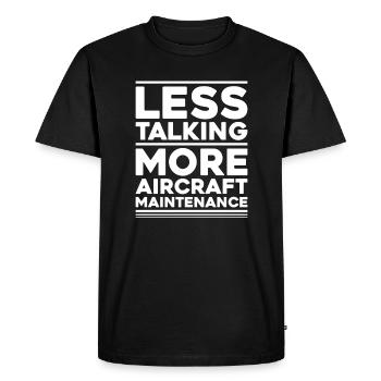 Fluggerätmechaniker Mécanicien d’aéronefs - T-shirt Premium bio Homme - noir - Devant - Nico (187cm)
