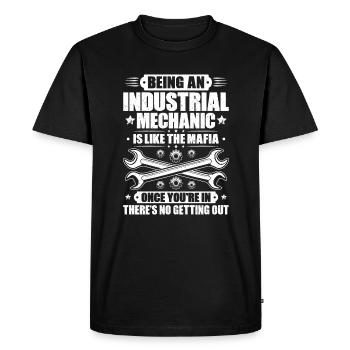 Industriemechaniker Industrial Mechanic - Men's Premium Organic T-Shirt - black - Front - Nico (187cm)