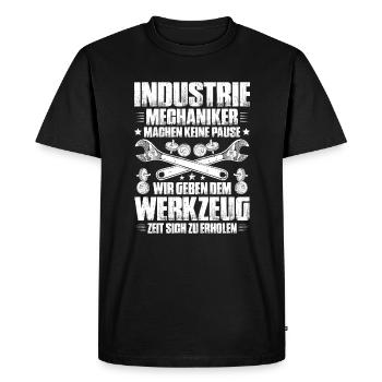 Industriemechaniker Industrial Mechanic - Men's Premium Organic T-Shirt - black - Front - Nico (187cm)
