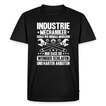 Industriemechaniker Industrial Mechanic - Men's Premium Organic T-Shirt - black - Front - Nico (187cm)