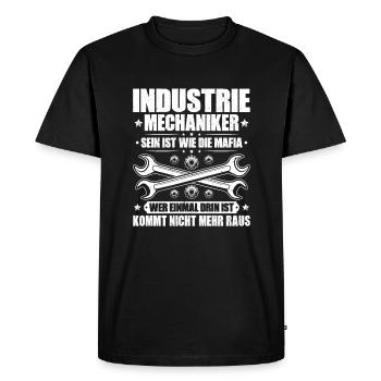 Industriemechaniker Industrial Mechanic - Men's Premium Organic T-Shirt - black - Front - Nico (187cm)