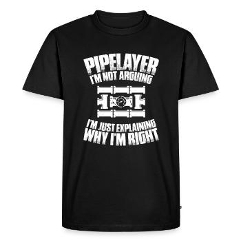 Pipeline Constructor Pipeline Construction Pipelayer - Men's Premium Organic T-Shirt - black - Front - Nico (187cm)