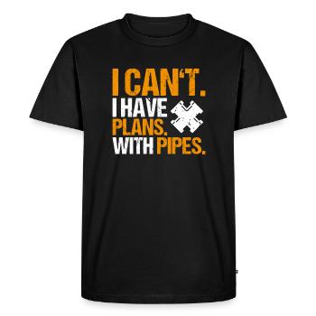 Pipeline Constructor Pipeline Construction Pipelayer - Men's Premium Organic T-Shirt - black - Front - Nico (187cm)