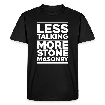 Steinmetz Steinbildhauer Stonemason Stone Mason - Men's Premium Organic T-Shirt - black - Front - Nico (187cm)