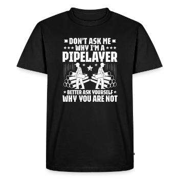 Pipeline Constructor Pipeline Construction Pipelayer - Men's Premium Organic T-Shirt - black - Front - Nico (187cm)