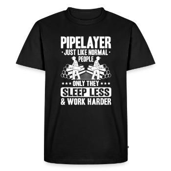 Pipeline Constructor Pipeline Construction Pipelayer - Men's Premium Organic T-Shirt - black - Front - Nico (187cm)