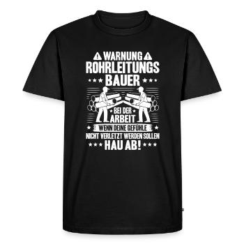 Pipeline Constructor Pipeline Construction Pipelayer - Men's Premium Organic T-Shirt - black - Front - Nico (187cm)