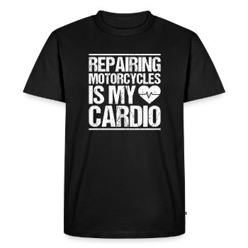 Two-wheel mechatronics engineer Motorcycle Motorcycle Mechanic - Men's Premium Organic T-Shirt - black - Front - Nico (187cm)