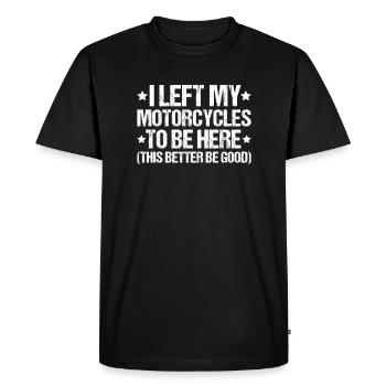 Two-wheel mechatronics engineer Motorcycle Motorcycle Mechanic - Men's Premium Organic T-Shirt - black - Front - Nico (187cm)